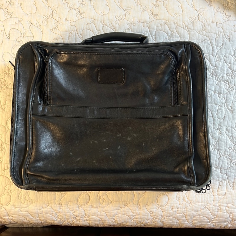 Tumi leather computer briefcase.